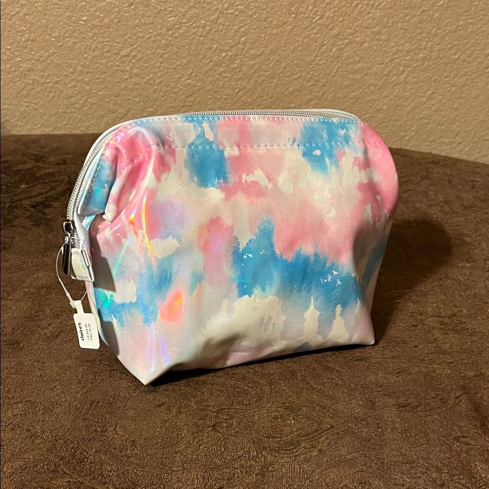 Claire's Pastel Tie-Dye Cosmetic Bag